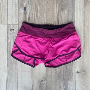 Pink Lululemon shorts